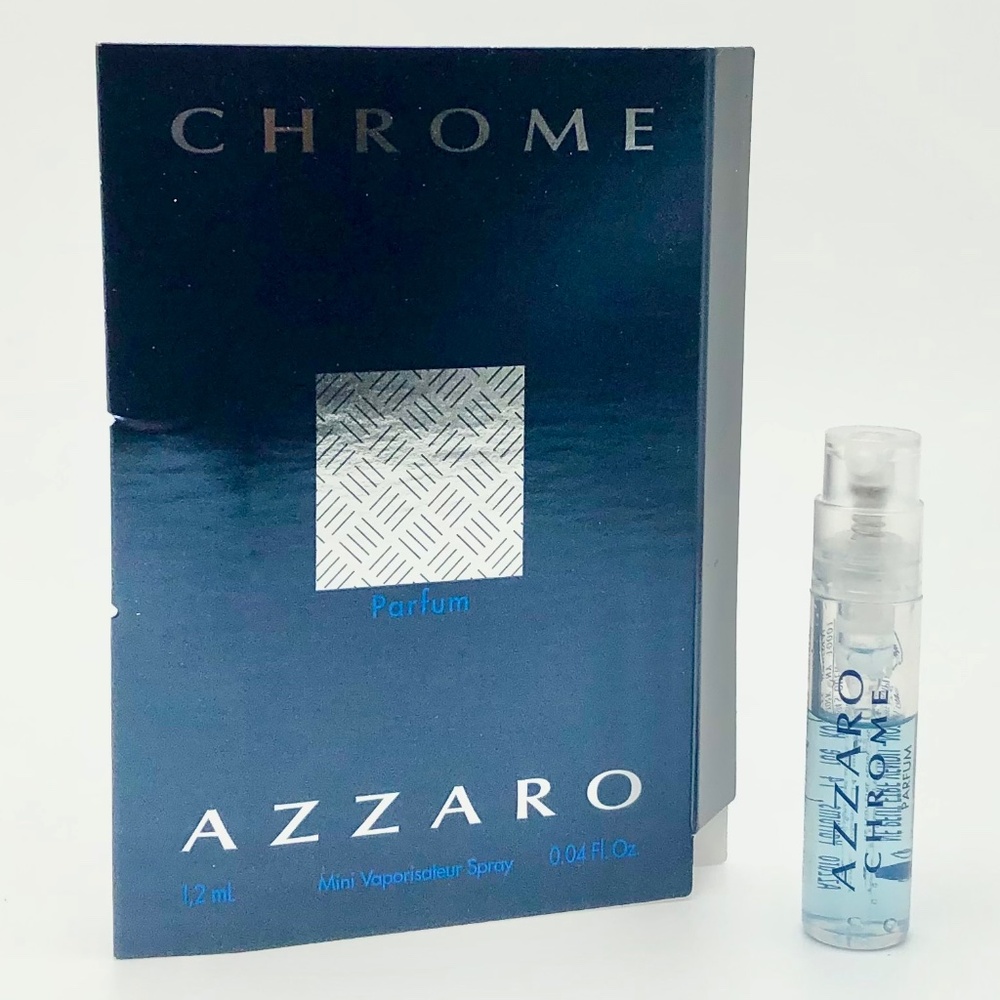 ❤️ 4 for $25 Azzaro Chrome Mini Travel Vial NEW